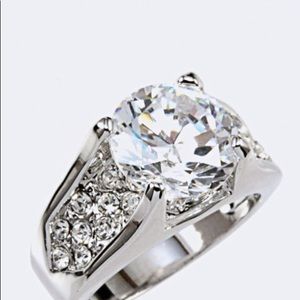Cubic Zirconia Gold Plated wedding Ring